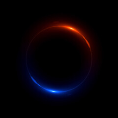 Abstract background. luminous swirling. Elegant glowing circle. .Sparking particle. Space tunnel. Glossy jellyfish. Colorful ellipse. Glint sphere