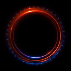 Abstract background. luminous swirling. Elegant glowing circle. .Sparking particle. Space tunnel. Glossy jellyfish. Colorful ellipse. Glint sphere