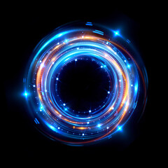 Abstract background. luminous swirling. Elegant glowing circle. .Sparking particle. Space tunnel. Glossy jellyfish. Colorful ellipse. Glint sphere