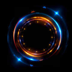 Abstract background. luminous swirling. Elegant glowing circle. .Sparking particle. Space tunnel. Glossy jellyfish. Colorful ellipse. Glint sphere