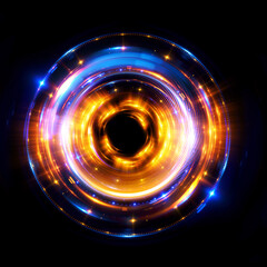 Abstract background. luminous swirling. Elegant glowing circle. .Sparking particle. Space tunnel. Glossy jellyfish. Colorful ellipse. Glint sphere