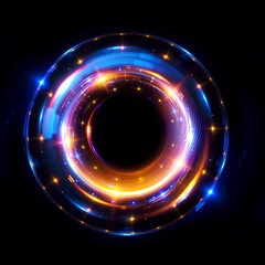Abstract background. luminous swirling. Elegant glowing circle. .Sparking particle. Space tunnel. Glossy jellyfish. Colorful ellipse. Glint sphere