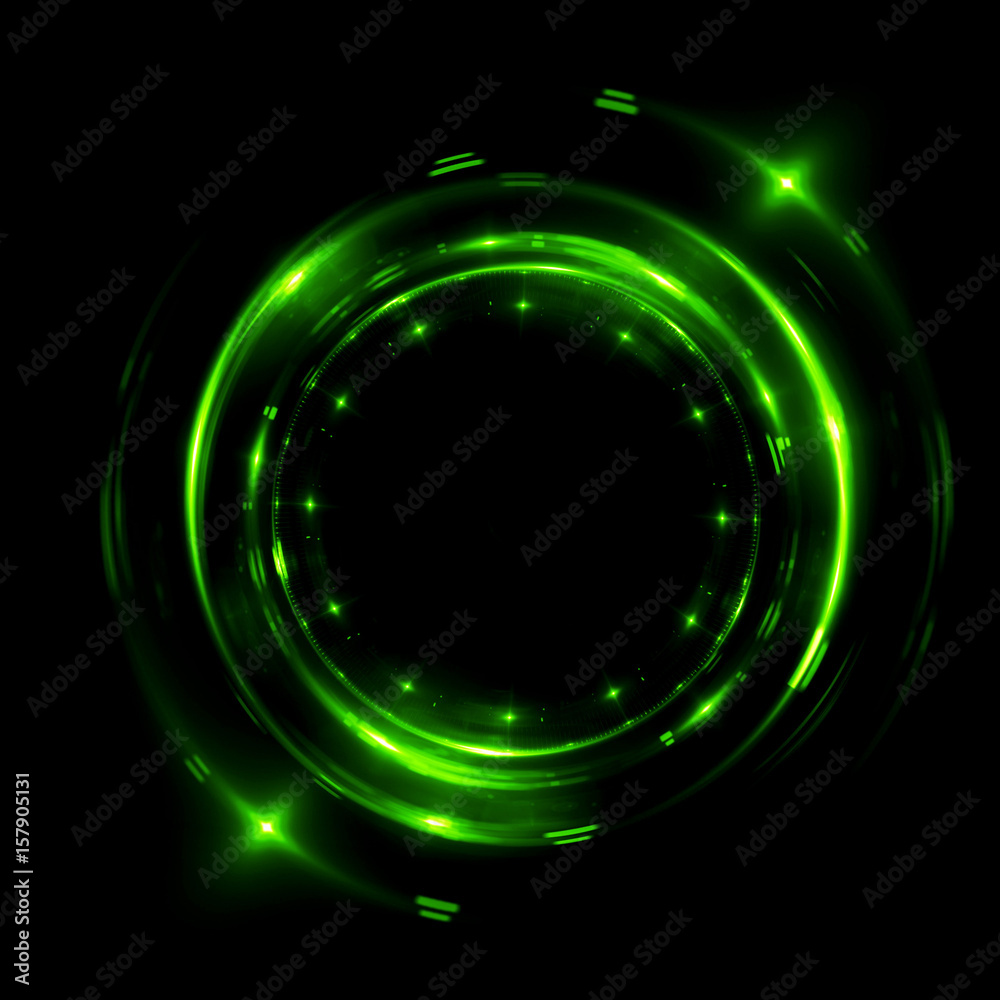 Wall mural abstract background. luminous swirling. elegant glowing circle. .sparking particle. space tunnel. gl