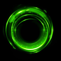 Abstract background. luminous swirling. Elegant glowing circle. .Sparking particle. Space tunnel. Glossy jellyfish. Colorful ellipse. Glint sphere