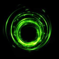 Abstract background. luminous swirling. Elegant glowing circle. .Sparking particle. Space tunnel. Glossy jellyfish. Colorful ellipse. Glint sphere