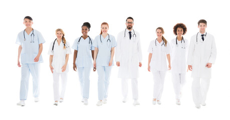 Portrait Of Confident Happy Doctors