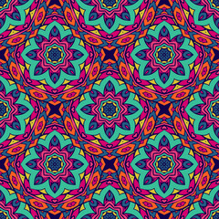 Abstract geometric colorful seamless pattern