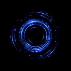Abstract background. luminous swirling. Elegant glowing circle. .Sparking particle. Space tunnel. Glossy jellyfish. Colorful ellipse. Glint sphere