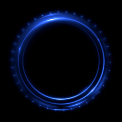 Obraz premium Abstract background. luminous swirling. Elegant glowing circle. .Sparking particle. Space tunnel. Glossy jellyfish. Colorful ellipse. Glint sphere