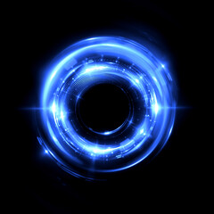 Abstract background. luminous swirling. Elegant glowing circle. .Sparking particle. Space tunnel. Glossy jellyfish. Colorful ellipse. Glint sphere