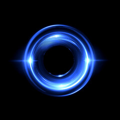 Abstract background. luminous swirling. Elegant glowing circle. .Sparking particle. Space tunnel. Glossy jellyfish. Colorful ellipse. Glint sphere