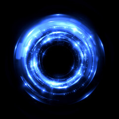 Abstract background. luminous swirling. Elegant glowing circle. .Sparking particle. Space tunnel. Glossy jellyfish. Colorful ellipse. Glint sphere