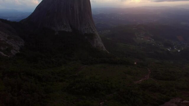 Flying around the Pedra Azul (Blue Stone) in Espirito Santo, Brazil