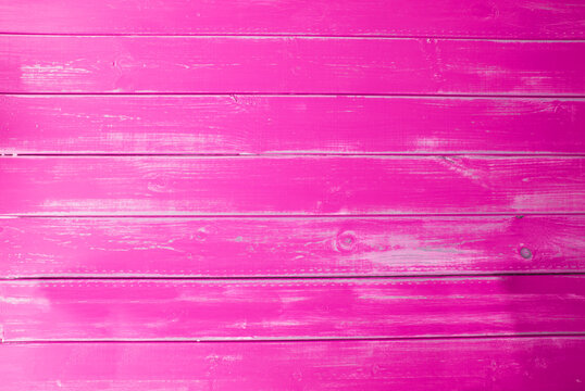 Intense Pink Vintage Wooden Background, Copy Space