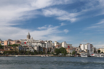Fototapeta premium Karakoy and Galata Tower in Istanbul City