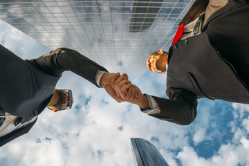 Businessmen shaking hands