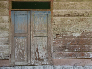 Old wood window, vintage