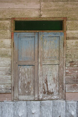 Old wood window, vintage
