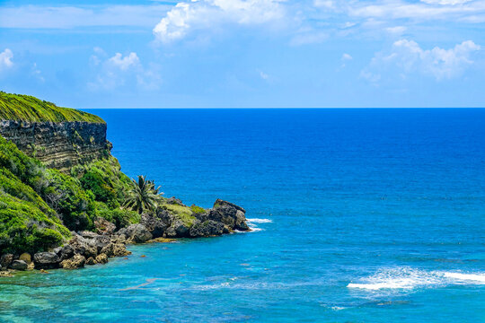 Rocks in the caribbean sea