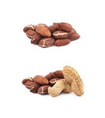 Pile of peanuts isolated