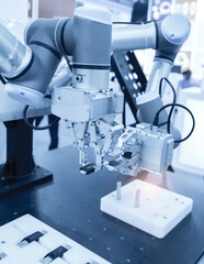 artificial intelligence machine at industrial manufacture factory