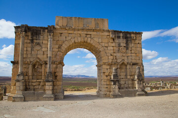 Volubilis triumphal arch, Morocco