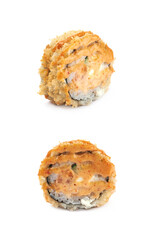 Baked california sushi isolated