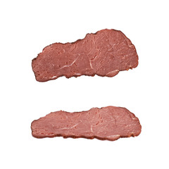 Single slice of a ham meat