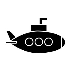 submarine icon over white background. vector illustration