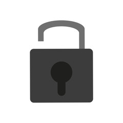 safety lock icon image vector illustration design 