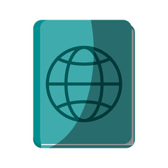 closed passport icon image vector illustration design 