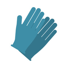 gloves icon over white background. vector illustration
