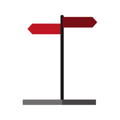 street sign icon image vector illustration design 