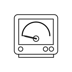 electric equipment icon over white background. vector illustration
