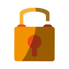 safety lock icon image vector illustration design 