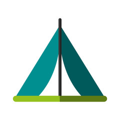 camping tent icon image vector illustration design 