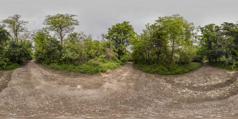 360 degrees panorama of the Recreation and Culture park in Plovdiv, Bulgaria