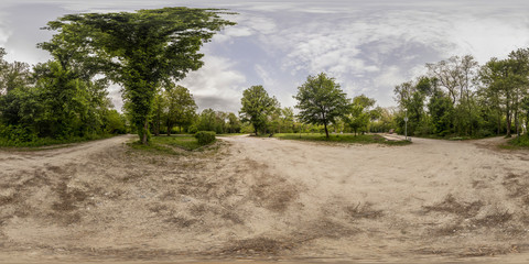 360 degrees panorama of the Recreation and Culture park in Plovdiv, Bulgaria