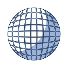 shadow blue round futuristic virtual technology cartoon