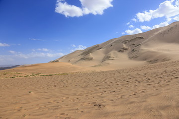 sand dune desert at Mongolia