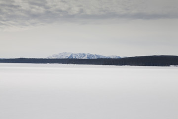 Winter, Yellowstone Lake