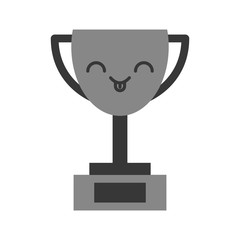 cute kawaii trophy cartoon vector graphic design