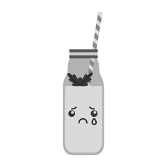 cute kawaii juice bottle vector graphic design