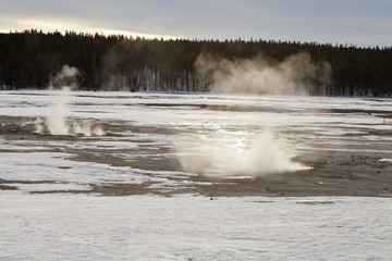 Fountain Paint Pots Area, Winter, Yellowstone NP