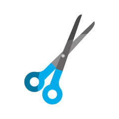 scissors tool icon over white background vector illustration