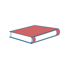 academic book icon over white background colorful design vector illustration