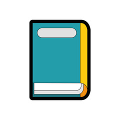 academic book icon over white background colorful design vector illustration