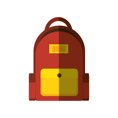 Backpack school bag icon vector illustration graphic design