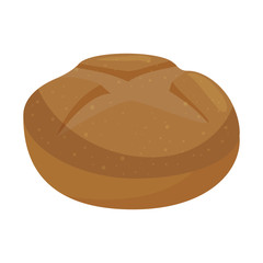 roll of bread icon over white background. vector illustration