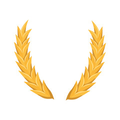 wheat ears icon over white background. vector illustration